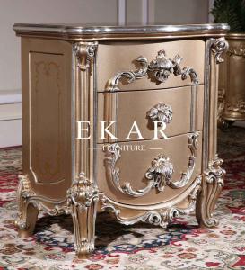 China Table French Antique Country Style Bed Tablet Stand Bedside Table Luxury Furniture wholesale