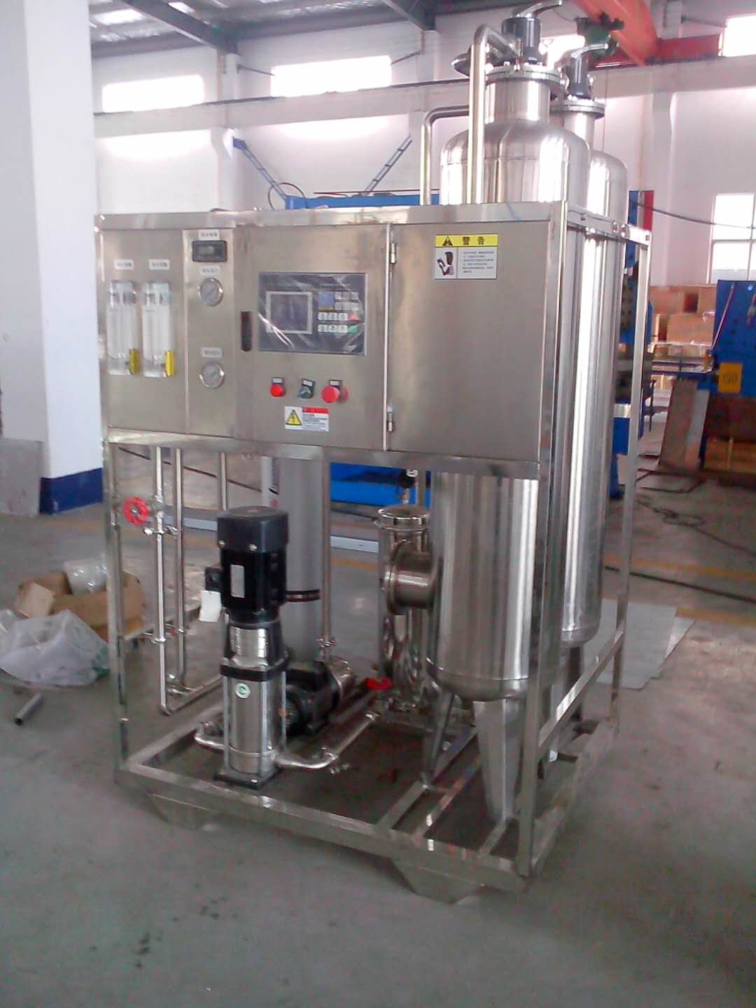Stainless Steel Reverse Osmosis Water Filteration System For Sea Water Treatment