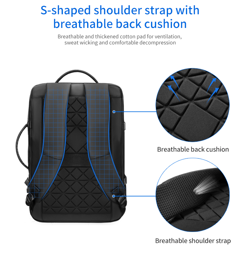 Factory wholesale OEM customized new travel backpack men's waterproof business Laptop Backpack for men