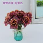 Indoor And Outdoor Decor Flowers Party Decoration Artificial Rose Flowers In Red