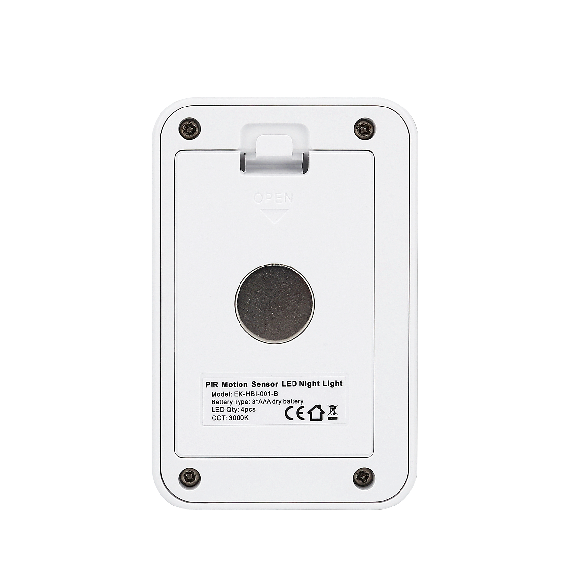 26Lm Pir Motion Sensor Night Light / 6000K Battery Led Pir Light
