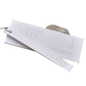 China Embossed Brand Eco PVC Washable Custom Hang Tags For Clothing wholesale