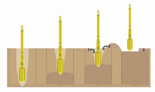 Foundation Soil Improvement Vibro Piling Equipment 75kw BJV75E-426