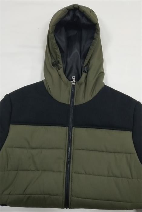 Cotton Padded Coat Mens Polyester Puffer Jacket Waterproof With Removable Sleeves