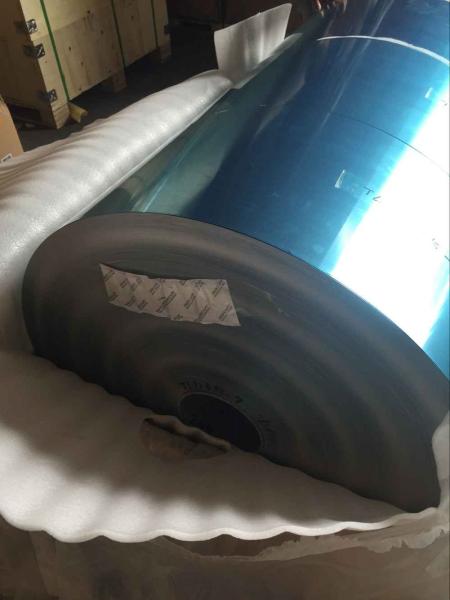 0.115MM Aluminum Foil Coating Blue / Gloden , Alloy 8011 , 1100 , 1030B