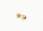 Gold Plated Hermetically Sealed Connectors Glass To Metal Single Pin For