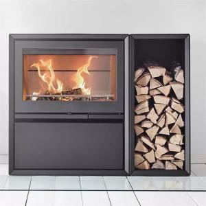 China Indoor Heater Matt Black Freestanding Steel Fireplace Wood Burning Stove wholesale