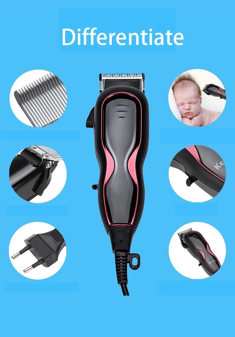 6 In 1 Electric Facial Hair Shaver Titanium Black Safety Rechargeable Hair Trimmer
