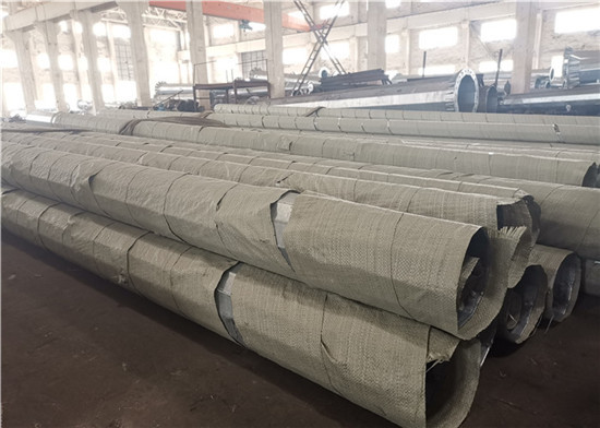 Q235 Q345 10 - 220KV Electrical Power Pole , Hot Dip Galvanized Transmission Pole