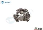 AISI 316 L Stainless Steel Sanitary Valves , Viton Seat Tri Clamp Valve
