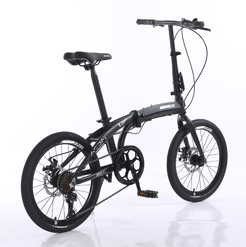 GOMID Folding City Bike 20 inch with 7-Speed SHIMANO Kit Gear Alloy Bisiklet Custom Foldable Bicycle and Disc Brake