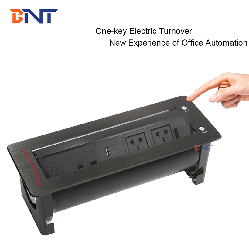Factory strong power motorized table mounted power socket for office table