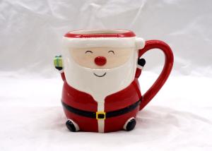 China Food Safe 3D Ceramic Mug Hand Painted 14 OZ Christmas Children Gifts Dolomite Material wholesale