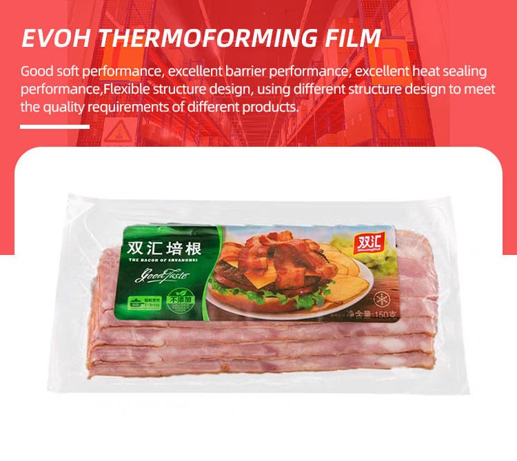 Food Grade Evoh Pa/Pe Thermoforming Plastic Shrink Film For Food Package