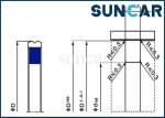 NBR KR Hydraulic Piston Oil Seals For Construction Equipment