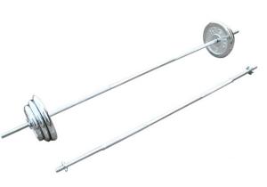 China 40kg-100kg adjustable chrome barbell set for weightlifting sales wholesale
