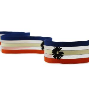 China 20mm Daisy Polypropylene Webbing Trim Yarn Dyed wholesale