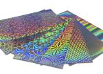 Adhesive Laser Holographic Color Cutting Vinyl Film 0.08mm For Decoration