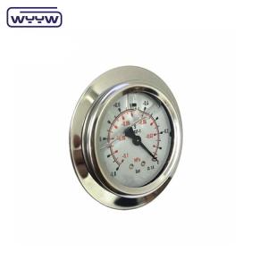 China 400 Bar Manometer Air Pressure Flange Panel Mount Oil Filled Stainless Steel wholesale