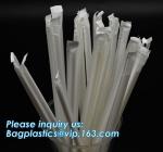 Biodegradable and compostable food grade PLA plastic drinking straw, individual