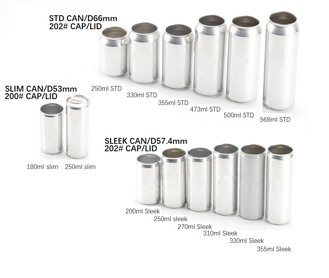 330ml Aluminum Soft Drinks Canning Customize Flavor 24 Pack FSSC