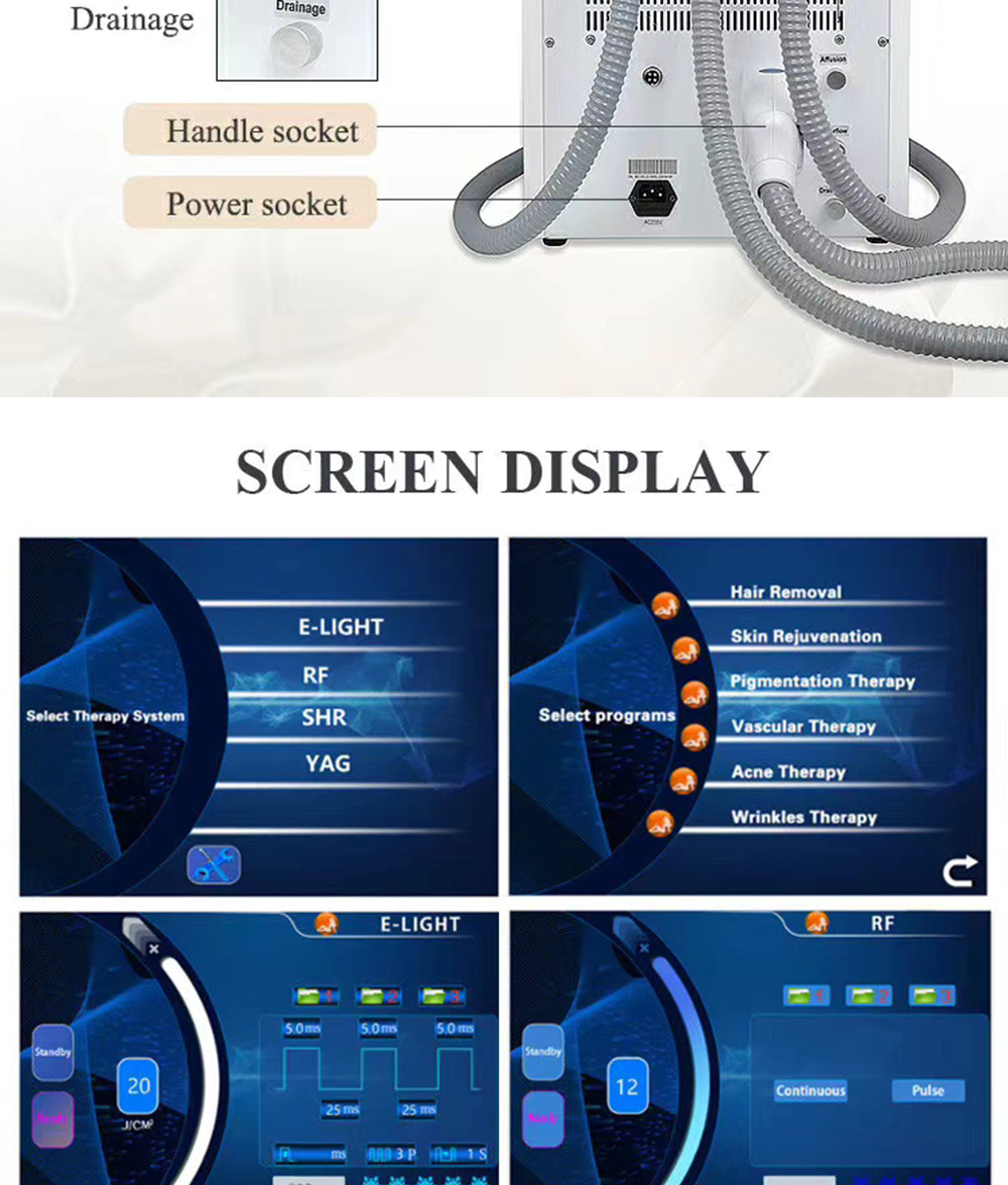 1064 Nm Picosecond Laser Tattoo Removal Machine 3 In 1 Ipl Rf Handle