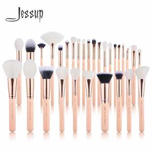China Glossy Aluminum Ferrule Jessup Makeup Brushes 30 Piece Brush Set wholesale