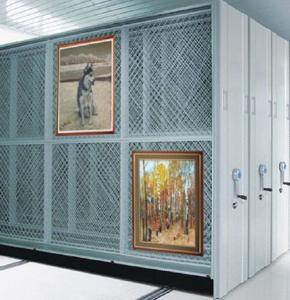 China Full Door Compact Mobile Shelving Frame Box Type For Display Collection wholesale