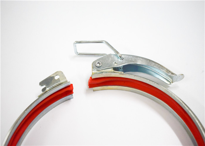 High Anti Rust Industrial Quick Release Clamps , Inner Rubber Ring Pipe Quick Release Clamps