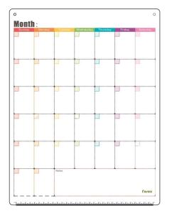 China Vertical Whiteboard Calendar For Fridge Magnetic Fridge Monthly Planner wholesale