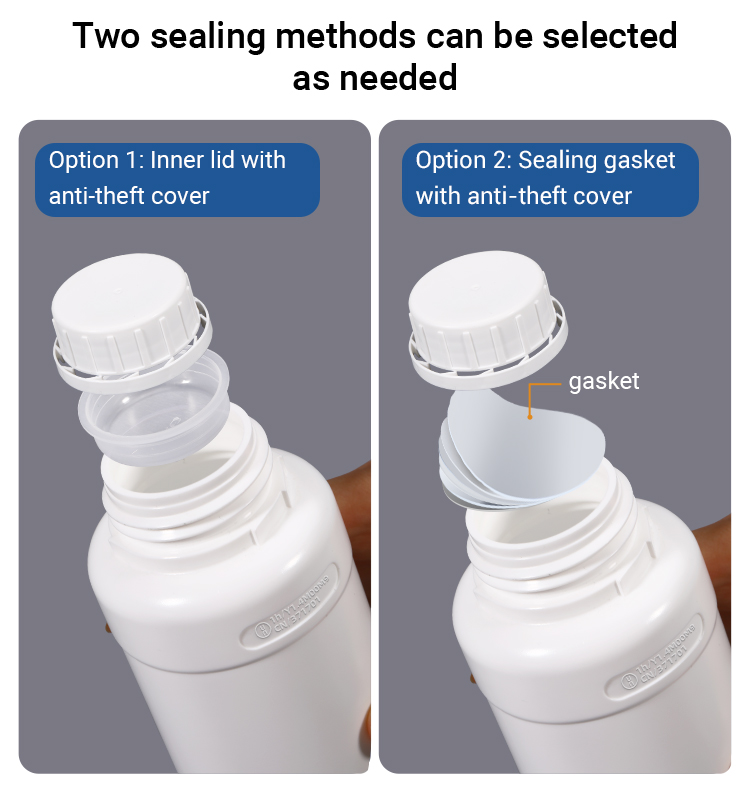 HDPE 500ml Thick Fluorinated Bottle for Chemical Reagent and Organic Solvent Packaging