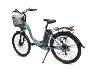 China 26'' Electric Assist Road Bike , Step Thru Step Over Frames E Bike For Adults wholesale