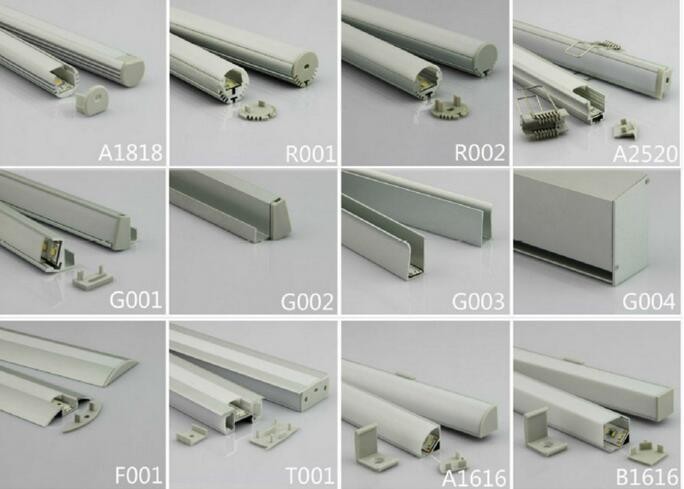 LED aluminum profiles LED extrusion profile A2623 for LED Strips Waterproof 2m length