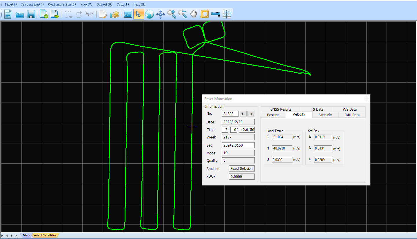 Positioning Altitude Aerial Photogrammetry Trajectory Process Software