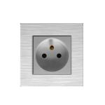 V3 Stainless Steel French Power Sockets 86mmx86mm European Standard Socket