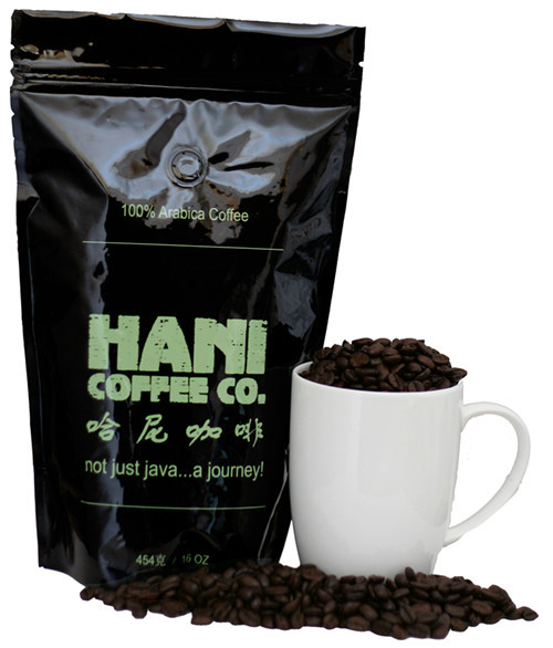 Custom Printed Stand Up Coffee Bag With Degassing Valve / Coffee Bean Packaging Bag