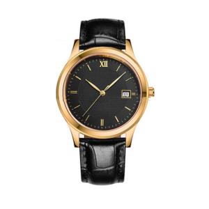 China Customized Stainless Steel Watches With Leather Band , 3-5ATM Waterproof wholesale