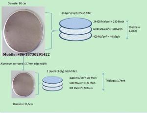 China 200micro Singel layter Stainless Steel Disc Filter Screen mesh wholesale