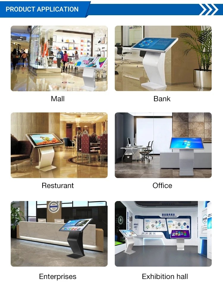 All In One Interactive Self Service Kiosk 21.5 32 43 55 Inch Touch 1920 X 1080