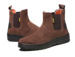 Electric Welding Welder'S Leather Steel Toe Cap Safety Shoe Anti Smashing Wear