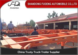 China 3 Axle used container semi trailer , 40ft skeletal trailer chassis semi trailer wholesale
