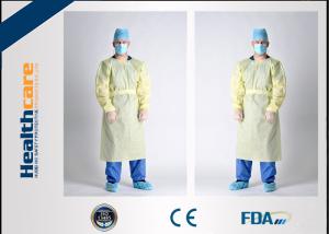 China PE Coated Disposable Sterile Surgical Gowns Waterproof Fluid Resistant CE FDA wholesale