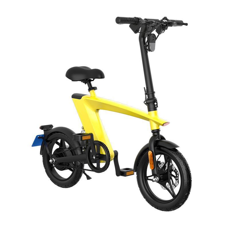 250/400W Brushless Motor Electric City Bicycle Lightweight Folding Bike for Convenient Trunk Storage and Max Load of 100Kg