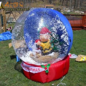 China Inflatable human size snow globe Christmas inflatable snow globe for outdoor wholesale