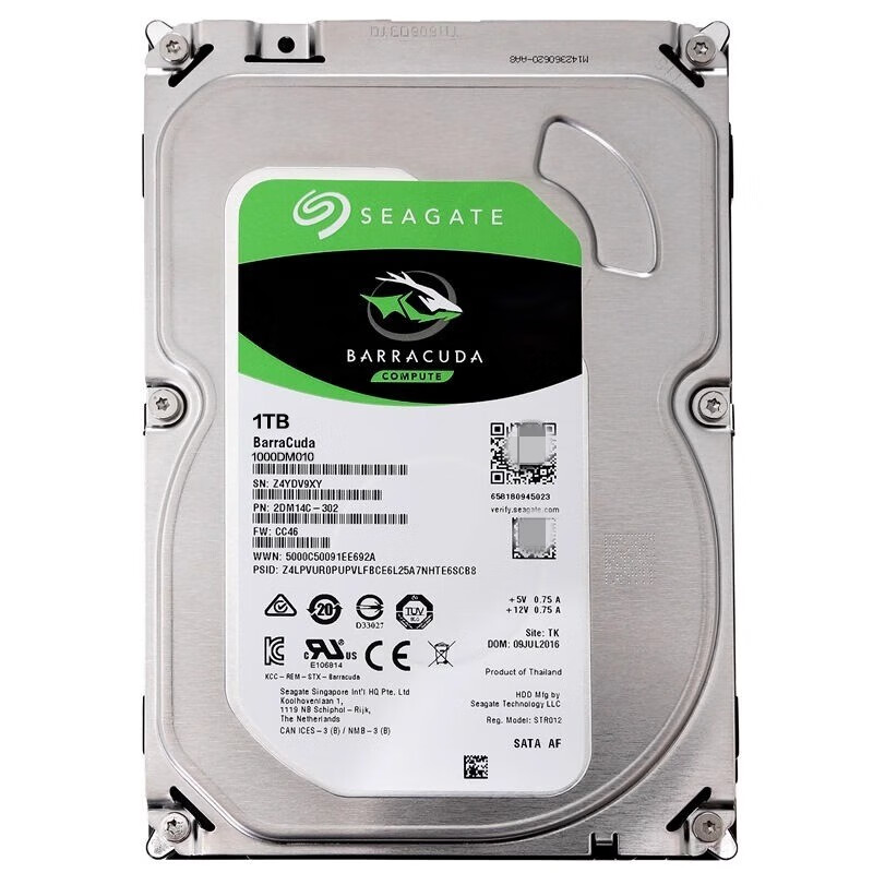 ST1000DM010 1TB SATA Hard Drive 3.5" 7200rpm for Desktop 1TB Serial ATA HDD by SEAGATE