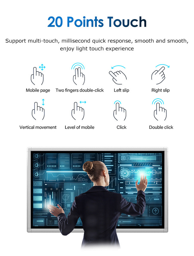 32 Inch Kiosk Touch Screen Wayfinding 20 Point Infrared Touch Panel Kiosk