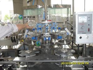 China Glass Bottle Hot Juice Filling Machines , Automatic Water Bottling Plant wholesale