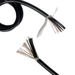 22AWG 18 Cores Bare Braided Copper Wire TPE Insulated Black