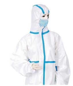 China Lab Coat Disposable Isolation Gowns Acid Resistant Coveralls Eco Friendly wholesale
