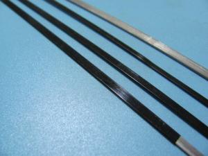 China Flat Stainless Steel 2.00mm 7.00mm Wiper Blade Wire Black Coating wholesale